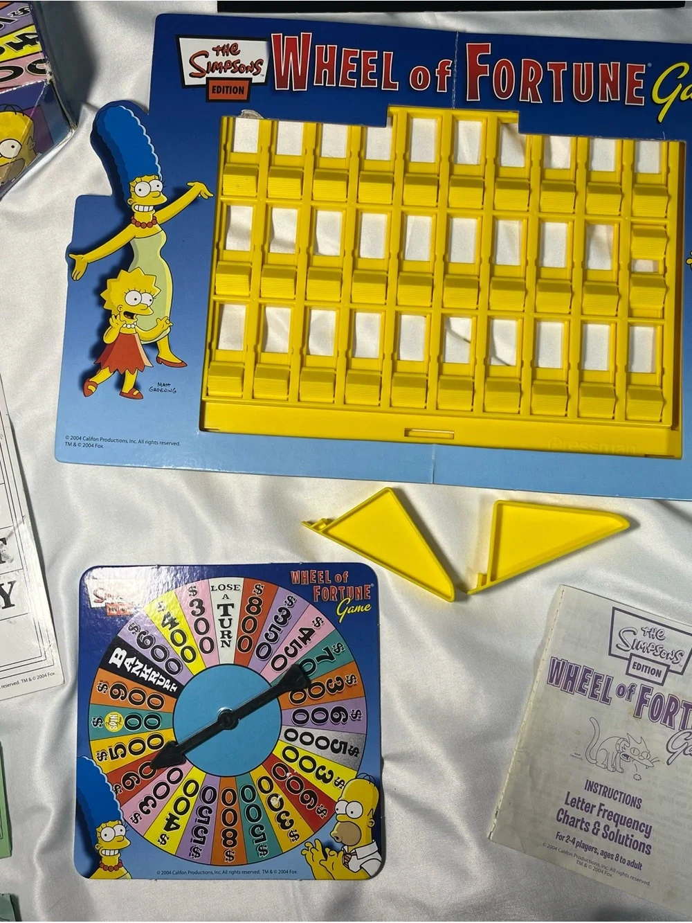 Vintage 2004 Simpsons Wheel‎ Of Fortune Board Game Pressman